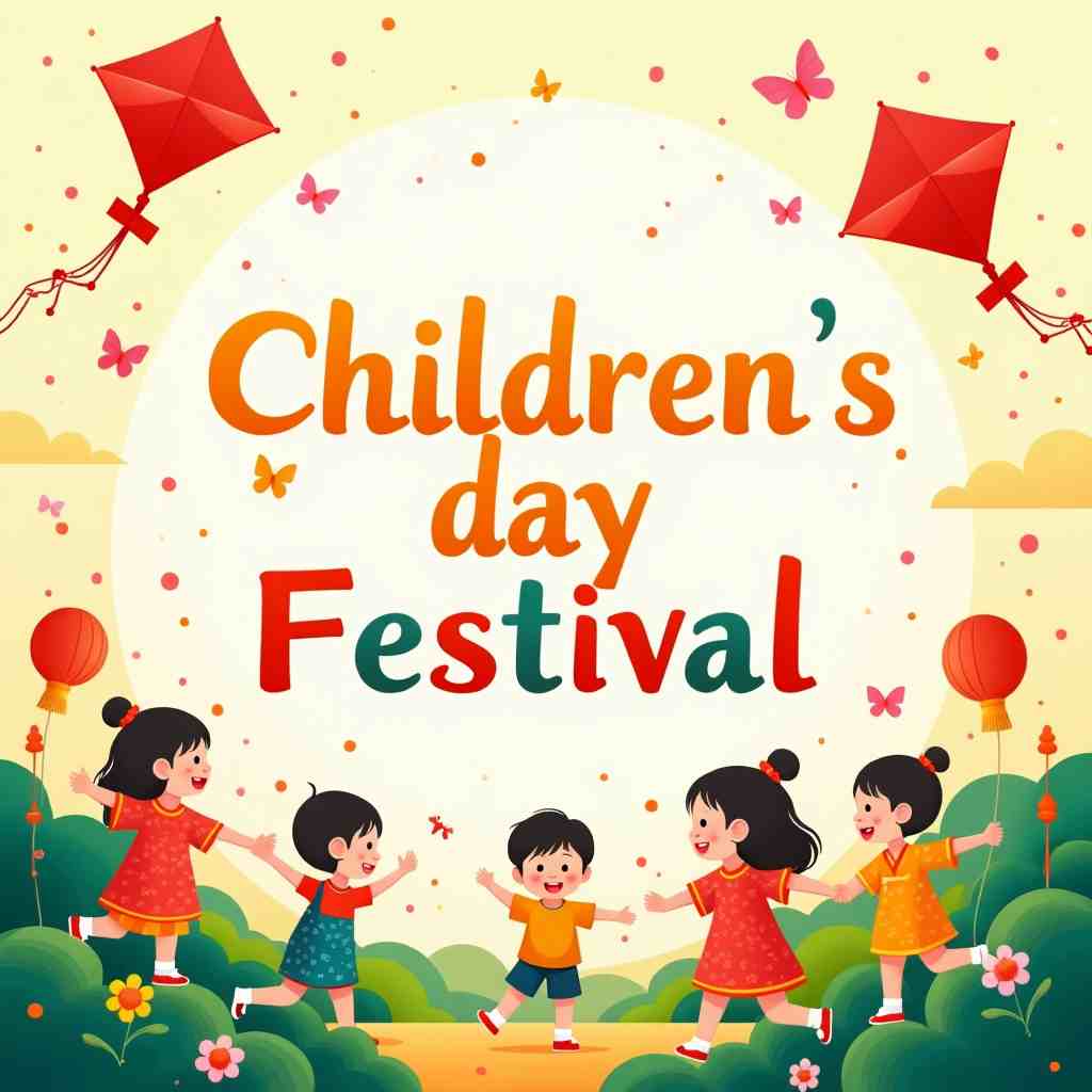 Children's Day Festival Korea Illustrator vector design